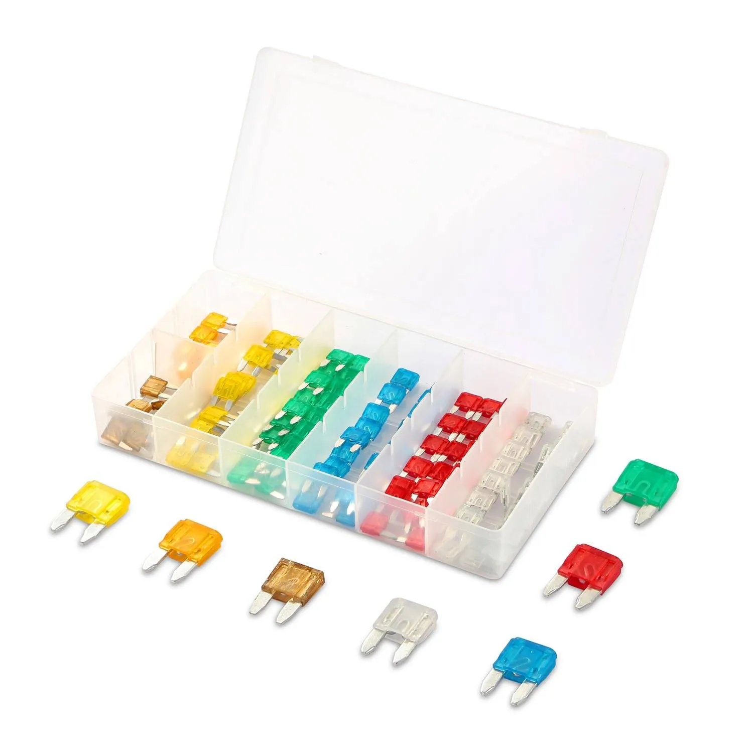 120-Pieces: Mini Auto Blade Fuse Set