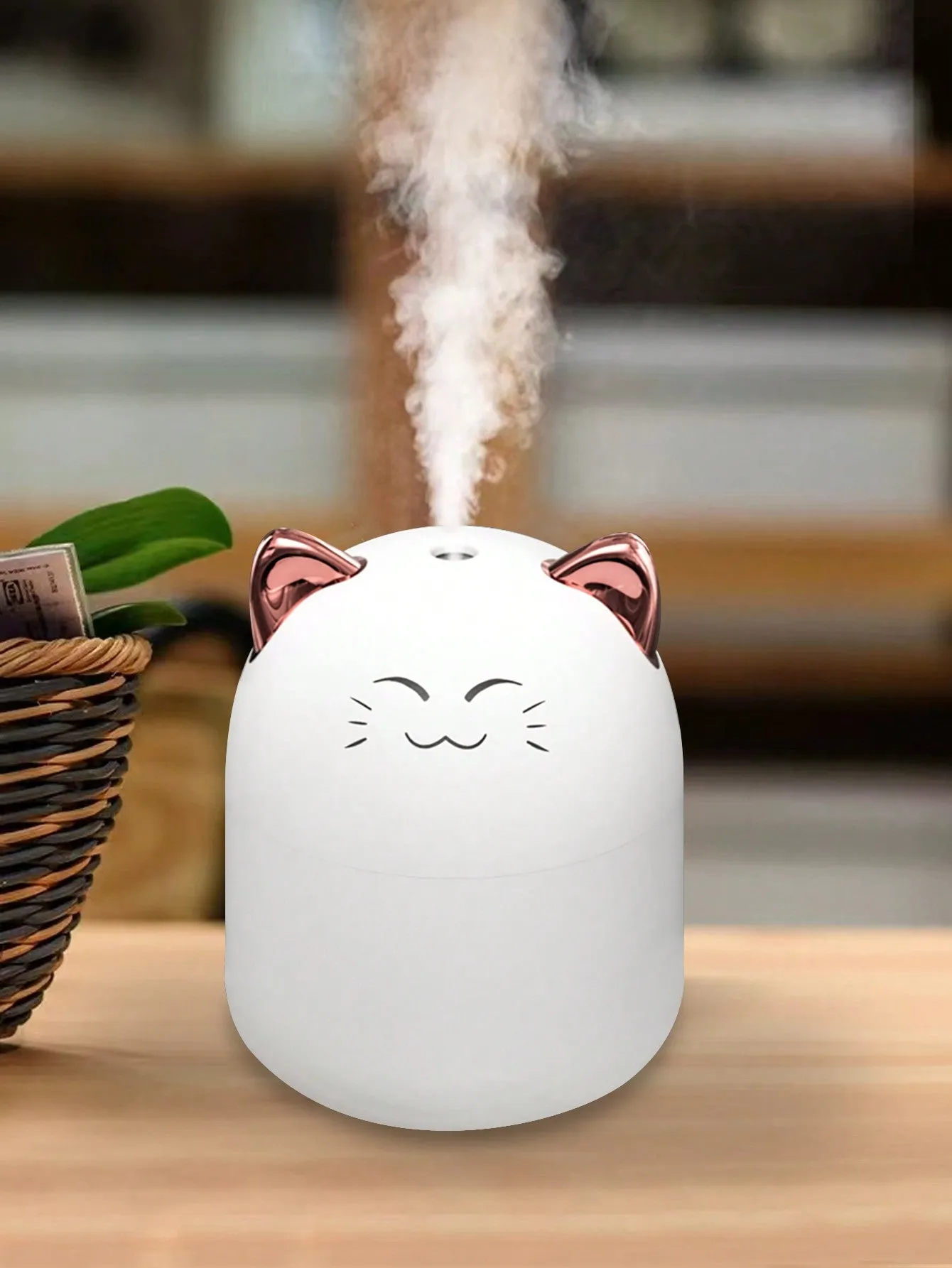 1pc Usb Air Humidifier Night Light For Home Dormitory Cute Student Gift Mini Office Desktop Portable Car Sprayer