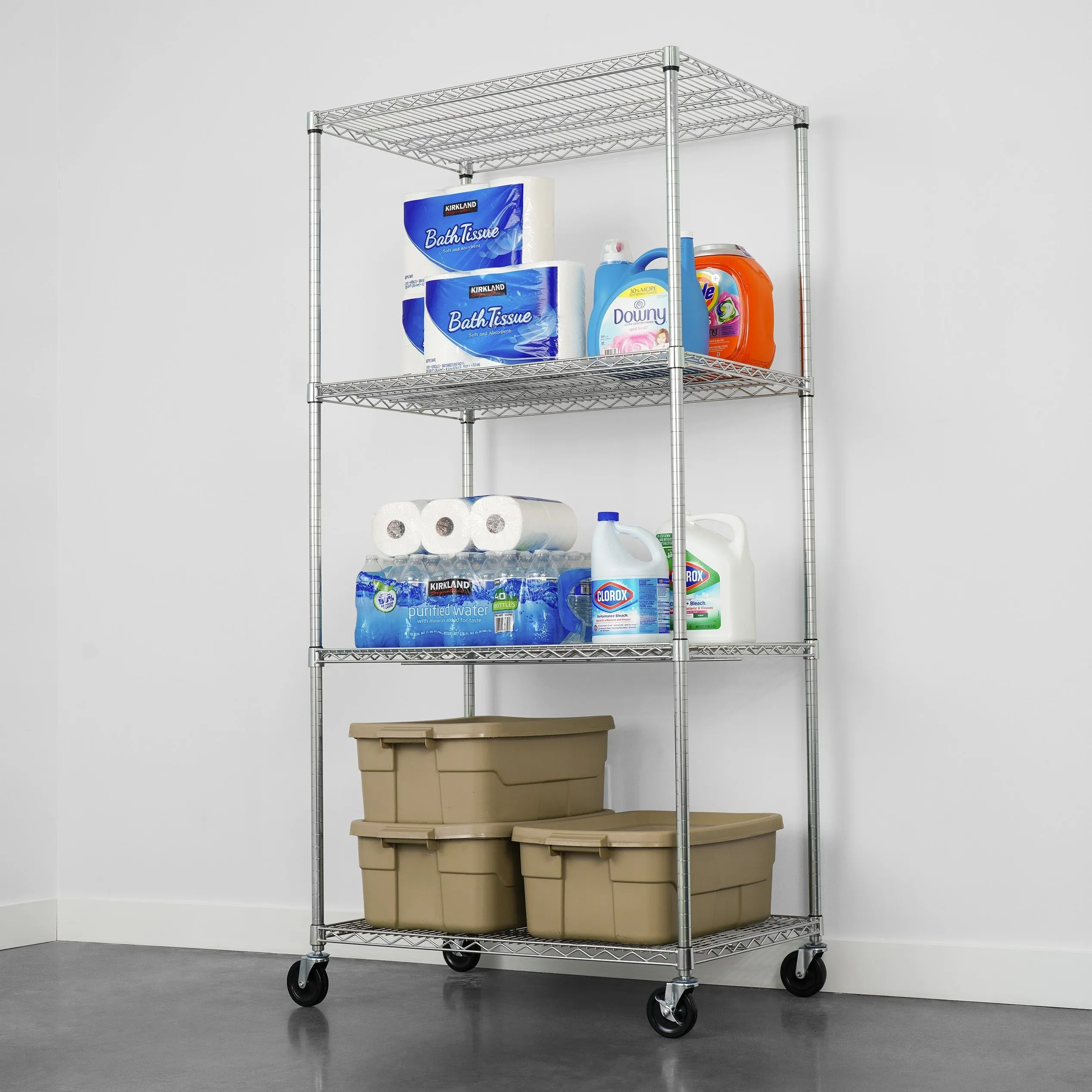 24" x 36" x 72" 4-Tier Wire Rack