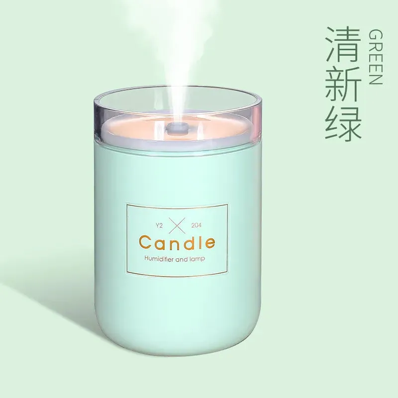 280ML Air Humidifier LED Candle Ultrasonic Cool