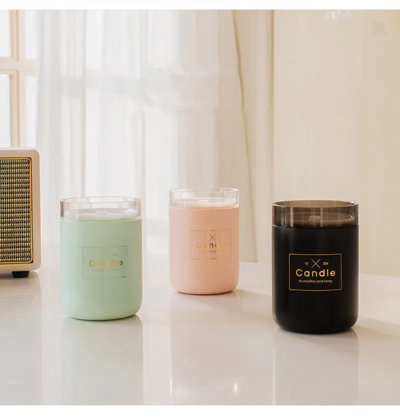 280ML Air Humidifier LED Candle Ultrasonic Cool