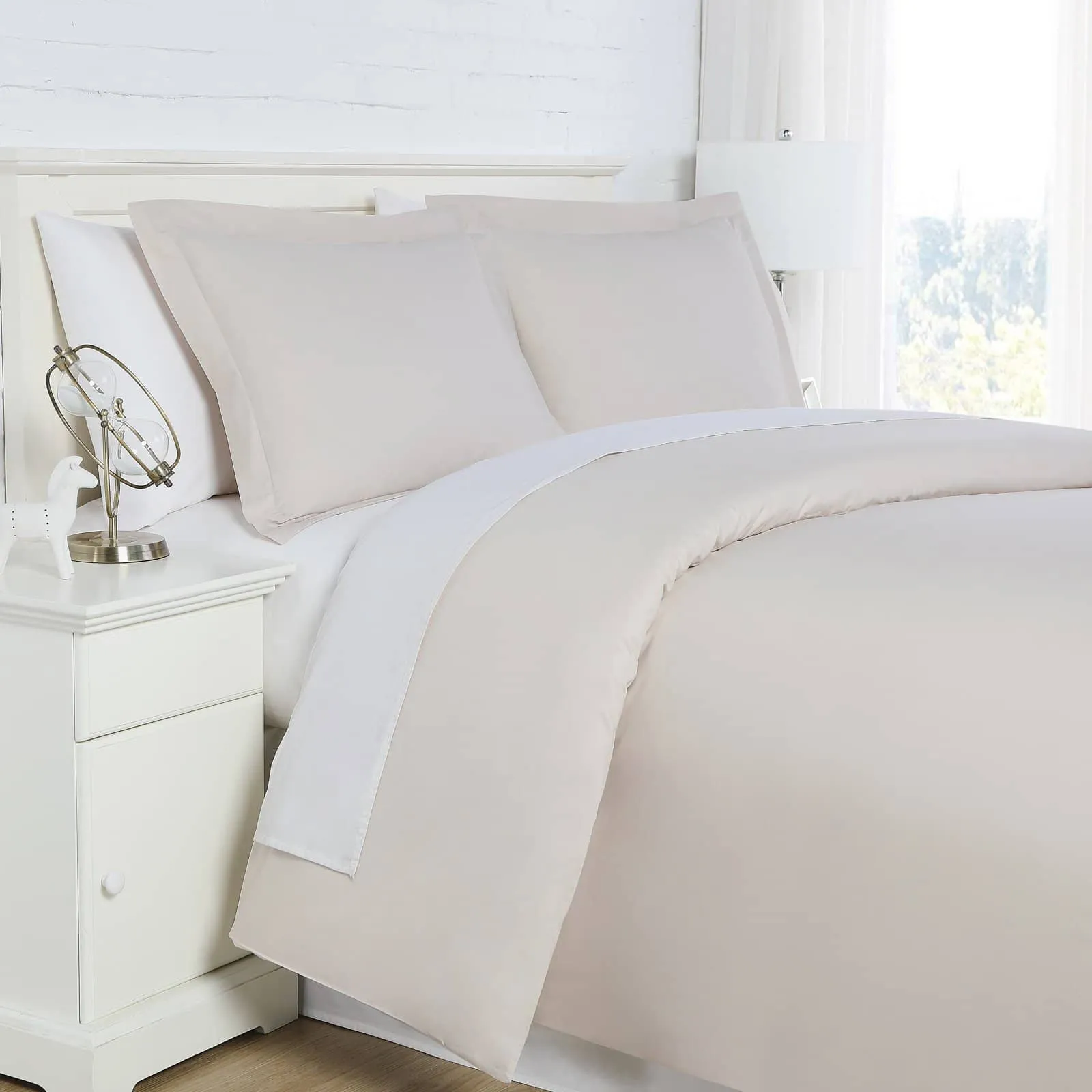 300 Thread Count Cotton Percale Duvet Cover Set