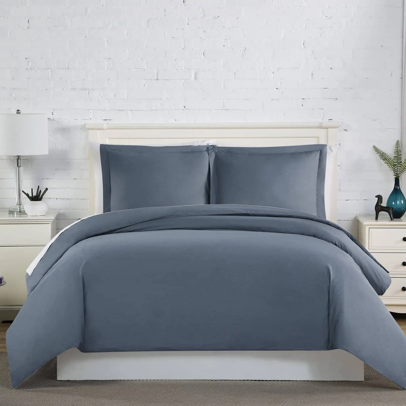 300 Thread Count Cotton Percale Duvet Cover Set