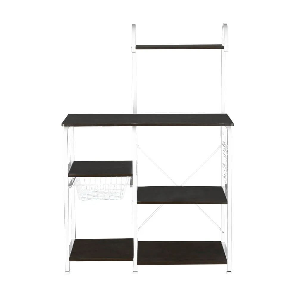 4-Tier Kitchen Baker's Rack Storage Cart Workstation Shelf