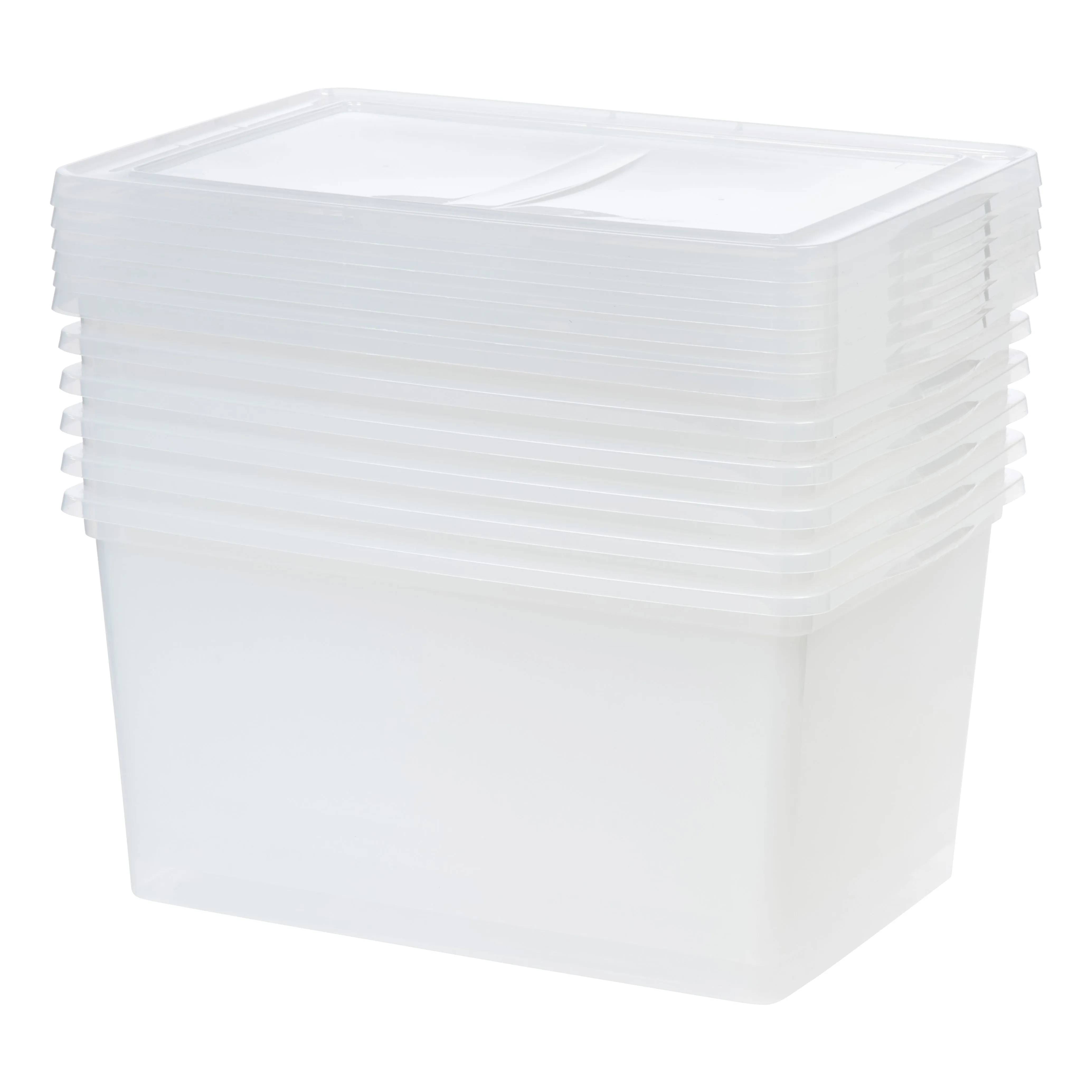 58 Quart Clear Storage Box, 6 Pack