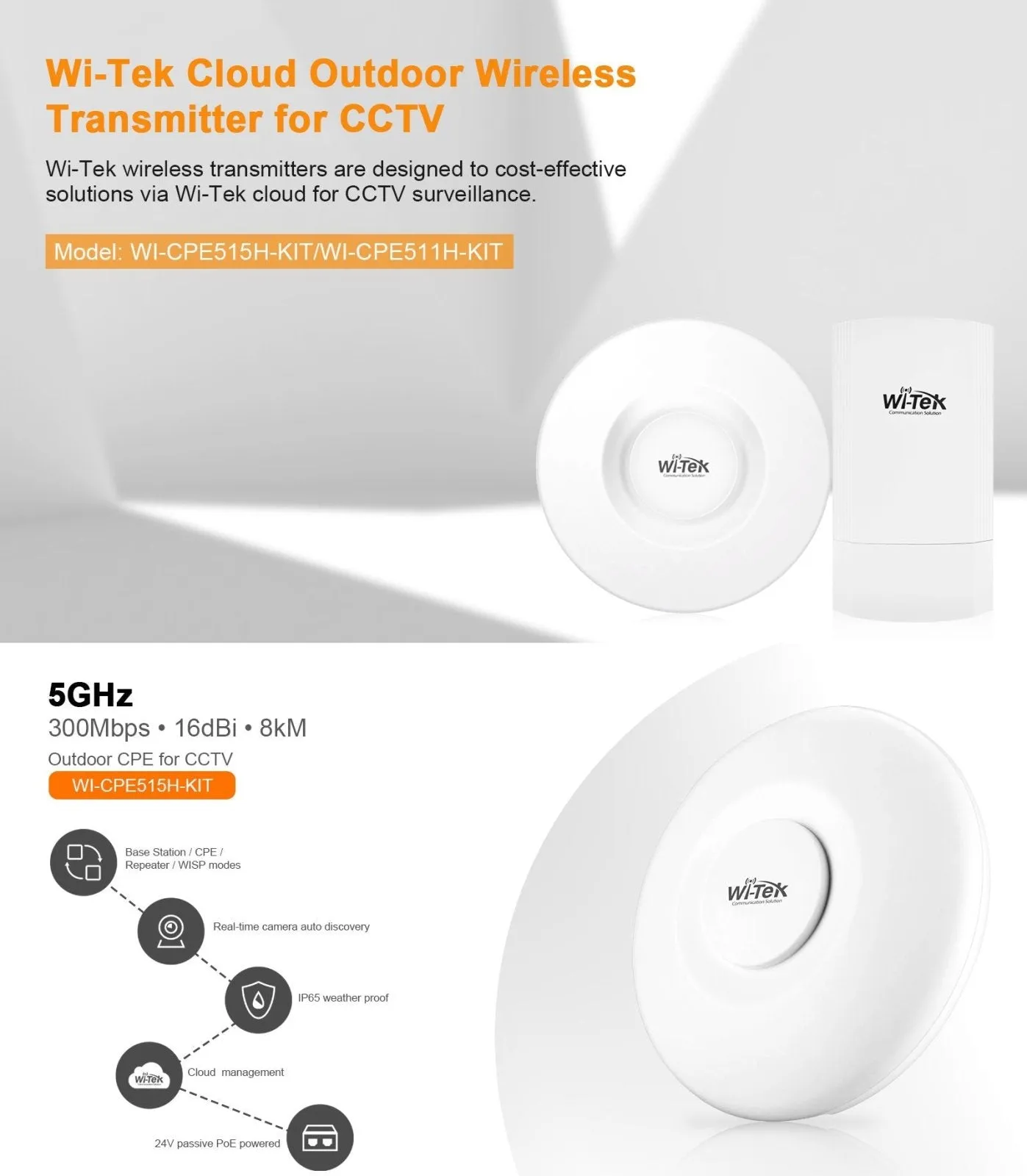 5.8Ghz Wireless Antenna Kit, PTP & PTMP