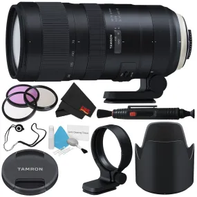 6Ave Tamron SP 70-200mm f/2.8 Di VC USD G2 Lens for Nikon F (International Model)   77mm 3 Piece Filter Kit   Deluxe Cle