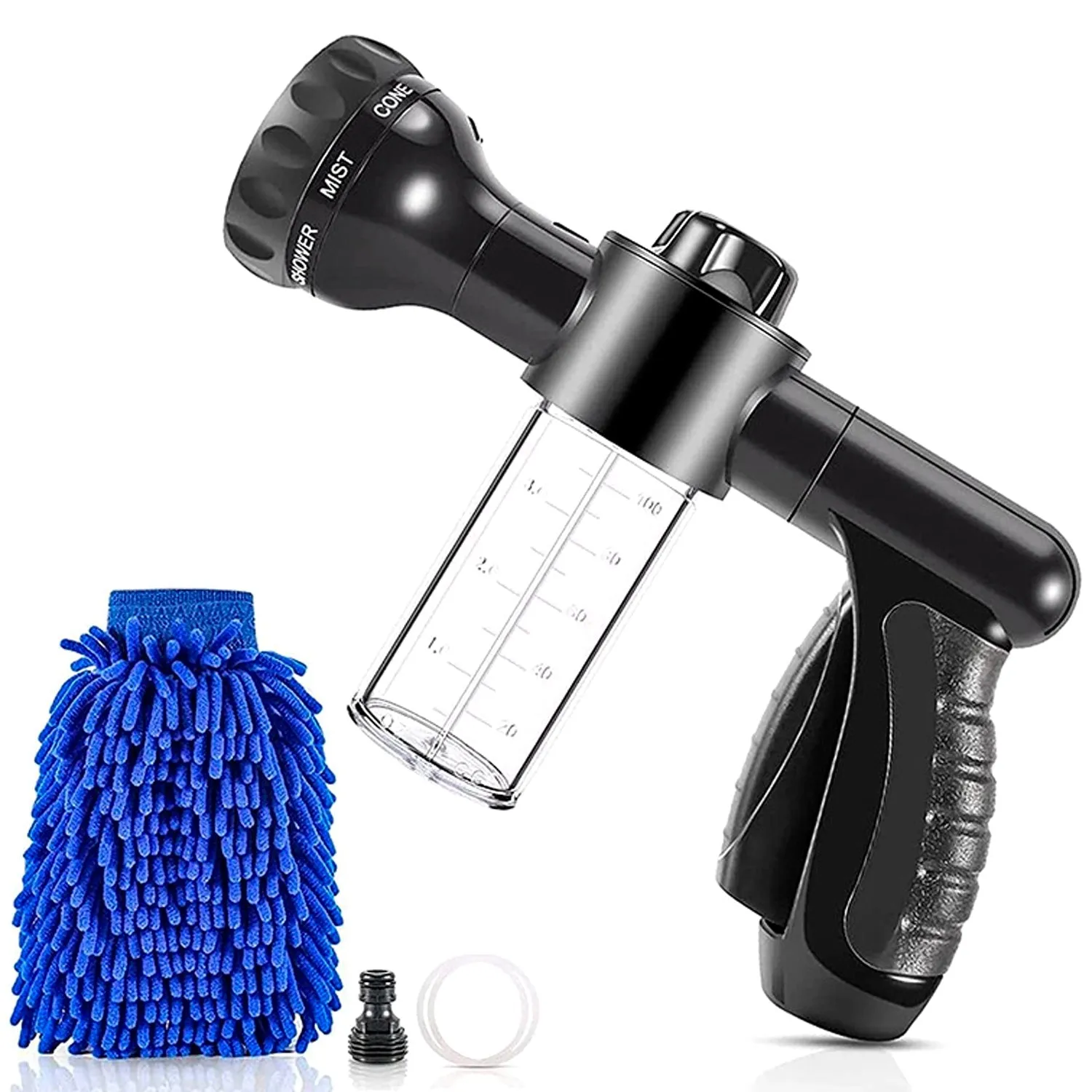 8-in-1 Foam Garden Hose Nozzle Soap Sprayer