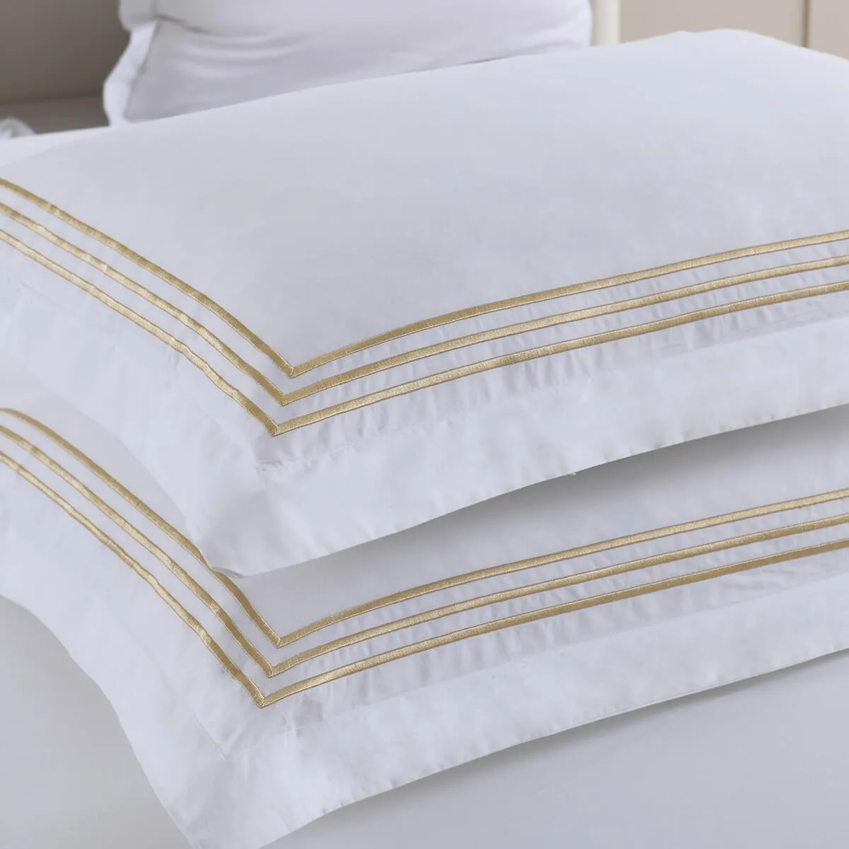 Adeline Percale Embroidered Duvet Cover Set - 100% Cotton