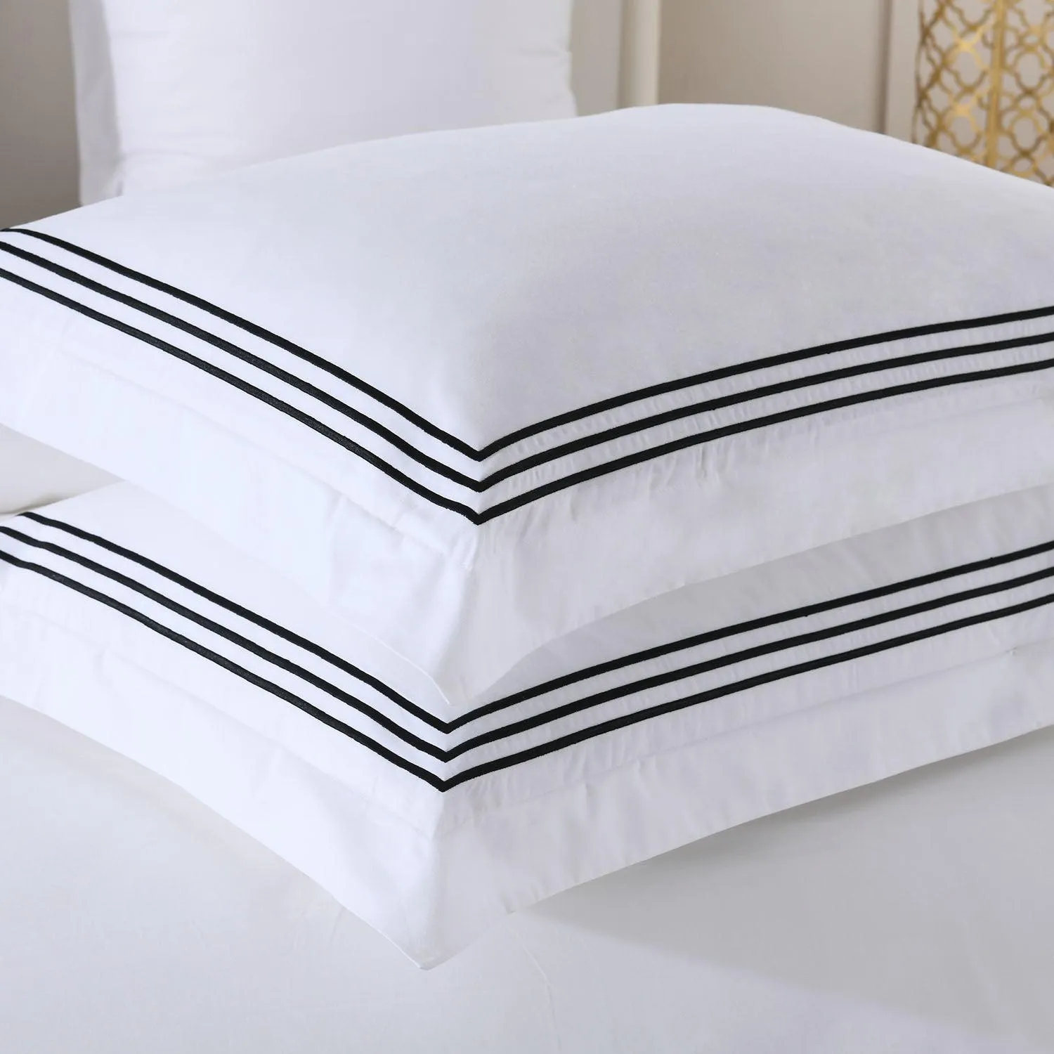 Adeline Percale Embroidered Duvet Cover Set - 100% Cotton