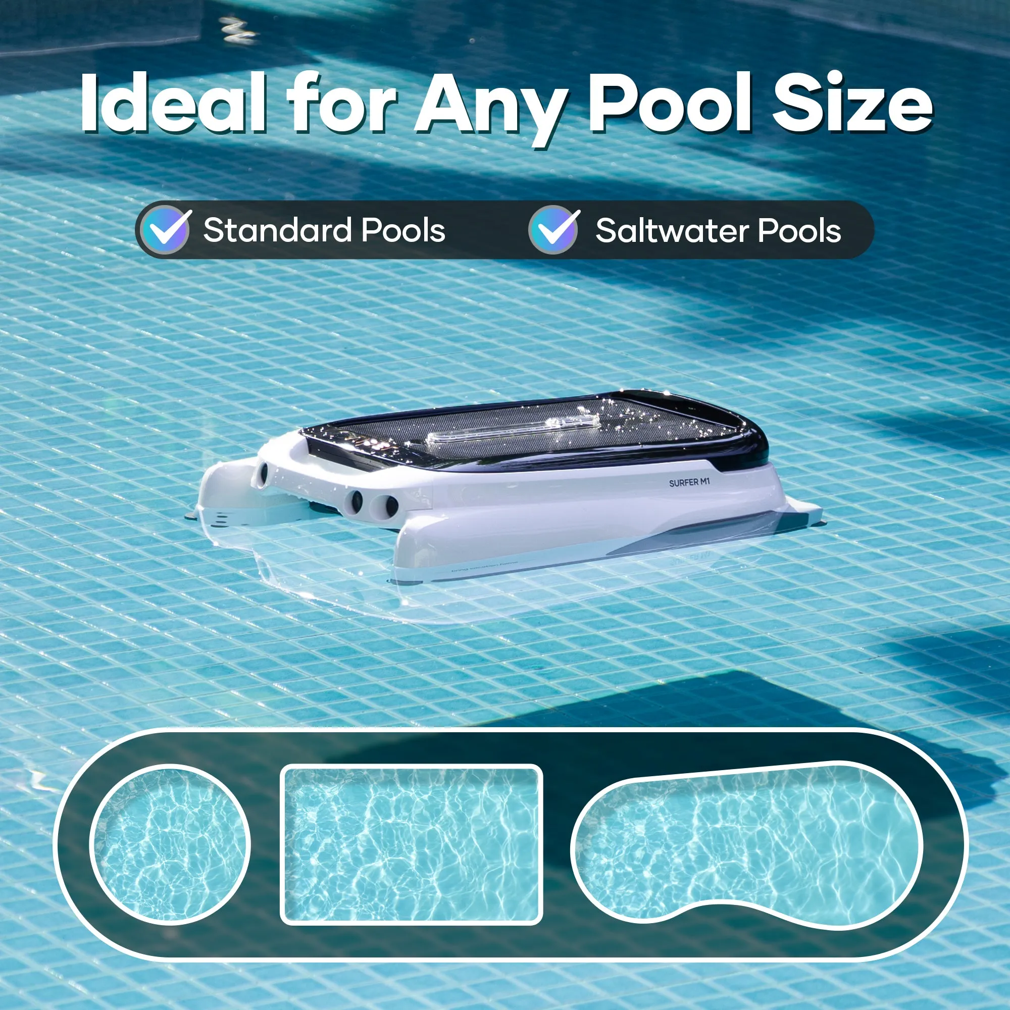 Aiper Surfer M1 Cordless Robotic Pool Skimmer