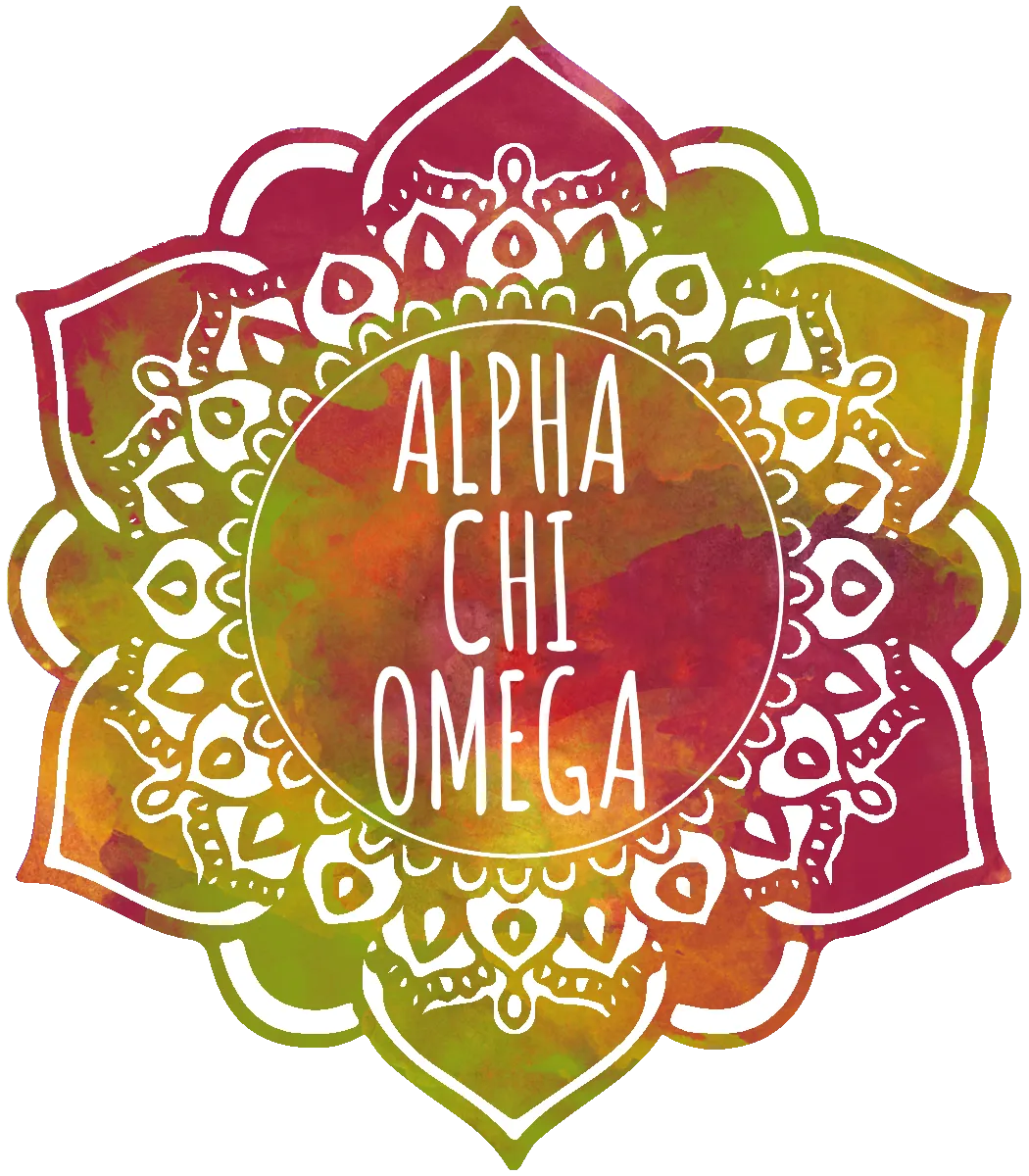 Alpha Chi Omega Mandala Air Freshener