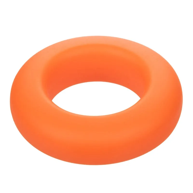 Alpha Liquid Silicone Prolong Large Ring - Orange