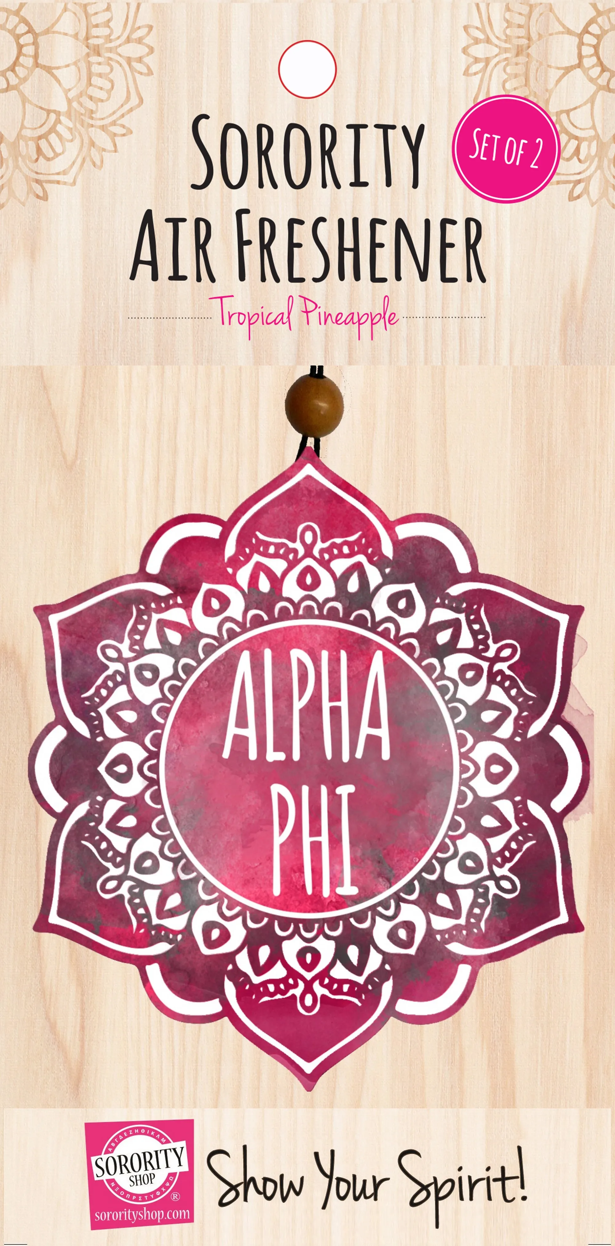 Alpha Phi Mandala Air Freshener