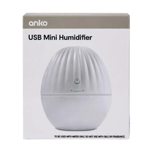 Anko White USB Mini Humidifier/ Ultrasonic Cool Mist