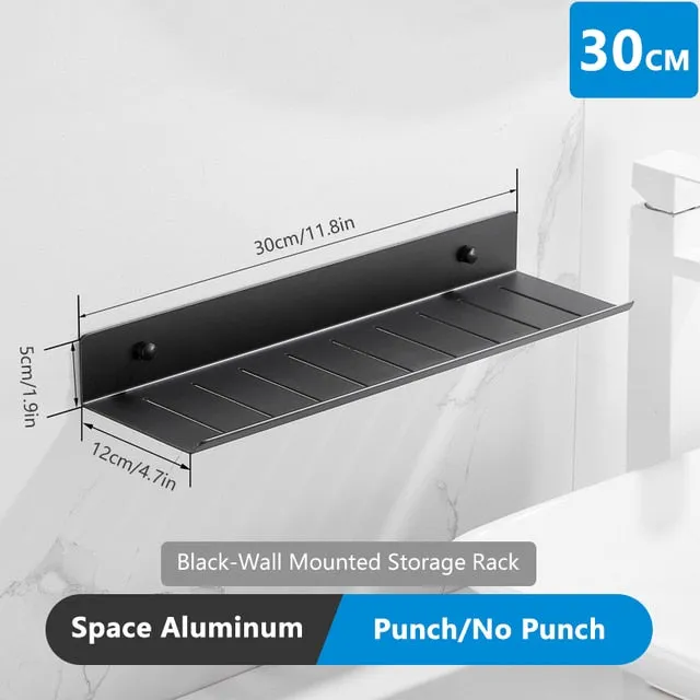 Bathroom Storage Rack Modern Bathroom Shelves Punch Free Accessory