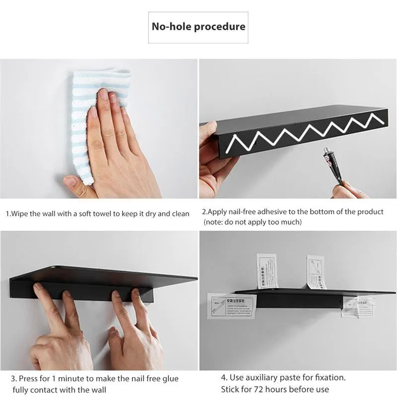 Bathroom Storage Rack Modern Bathroom Shelves Punch Free Accessory