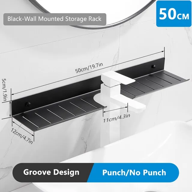 Bathroom Storage Rack Modern Bathroom Shelves Punch Free Accessory