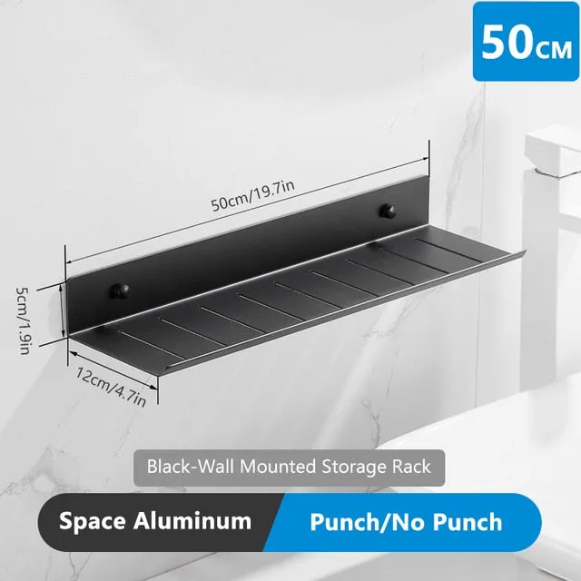 Bathroom Storage Rack Modern Bathroom Shelves Punch Free Accessory