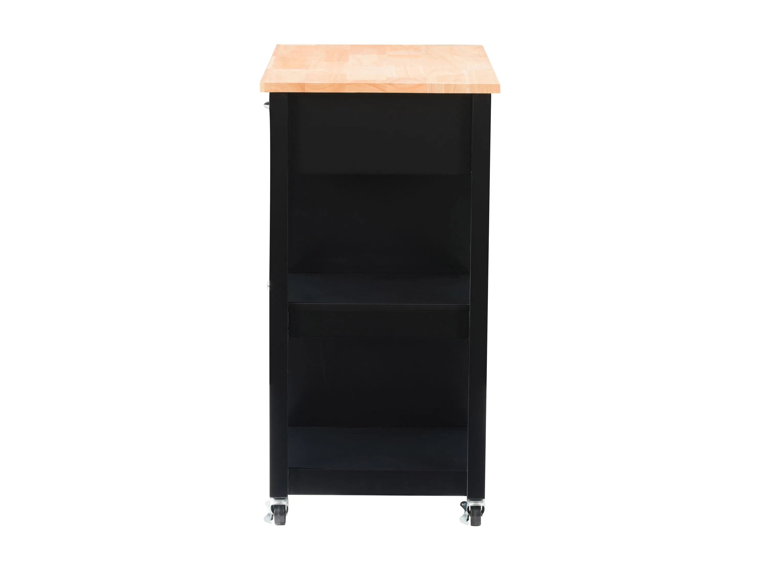 Black Kitchen Cart on Wheels