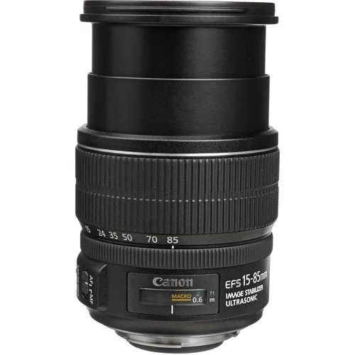 Canon EF-S 15-85mm f/3.5-5.6 is USM Lens for Canon EF-S Mount   Accessories (International Model with 2 Year Warranty)