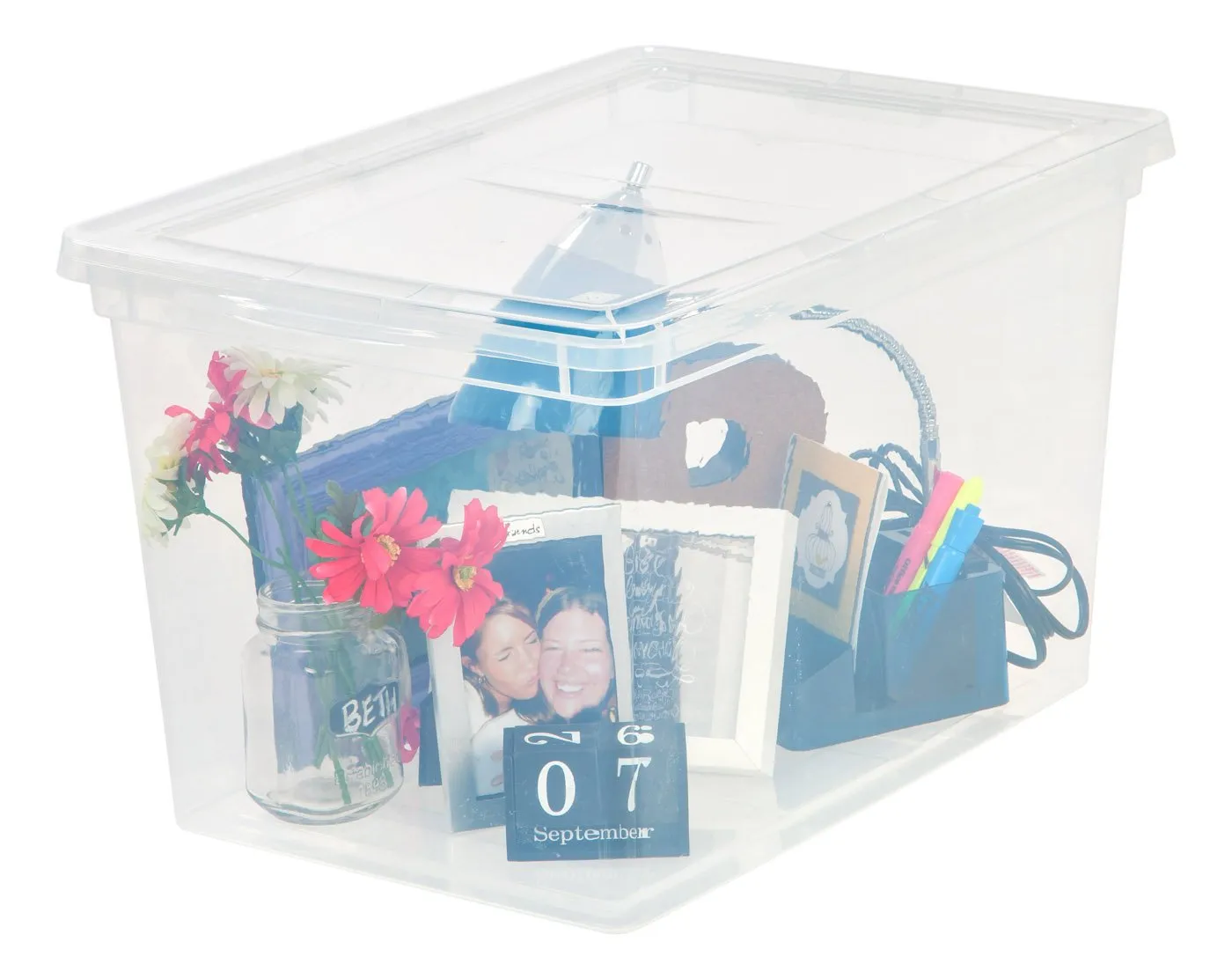 Clear Storage Box - 68 QT