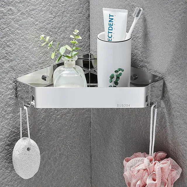 Corner Shelf Bathroom Storage Shelves Triangle Towel Storage Rack