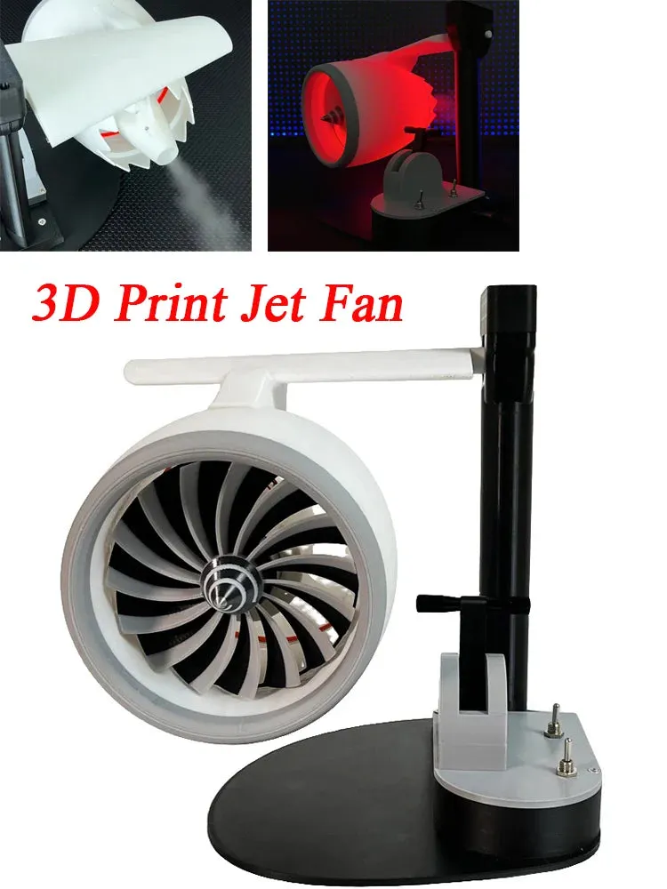 Creative Turbo Desktop Fan - Engine Model JetFan with Red Light Tail Flame and Humidifier