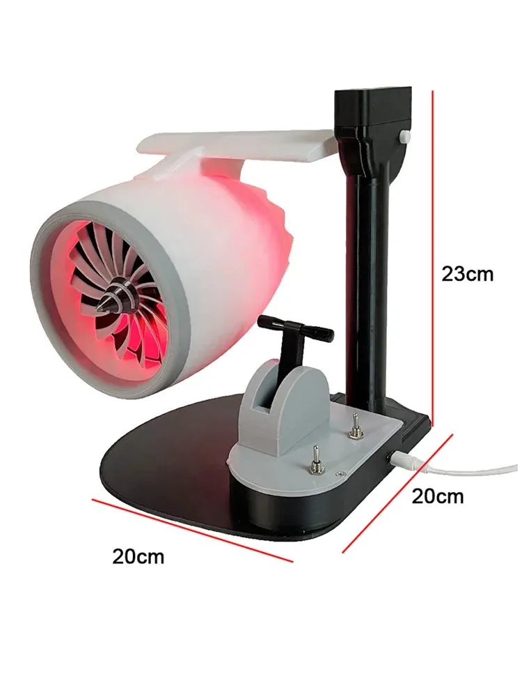 Creative Turbo Desktop Fan - Engine Model JetFan with Red Light Tail Flame and Humidifier