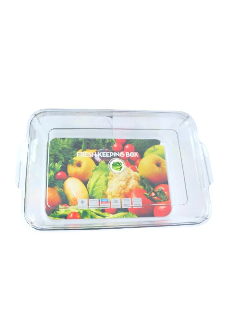 Cuisson PET Fridge Container with Lid 34 x 22 x 10cm