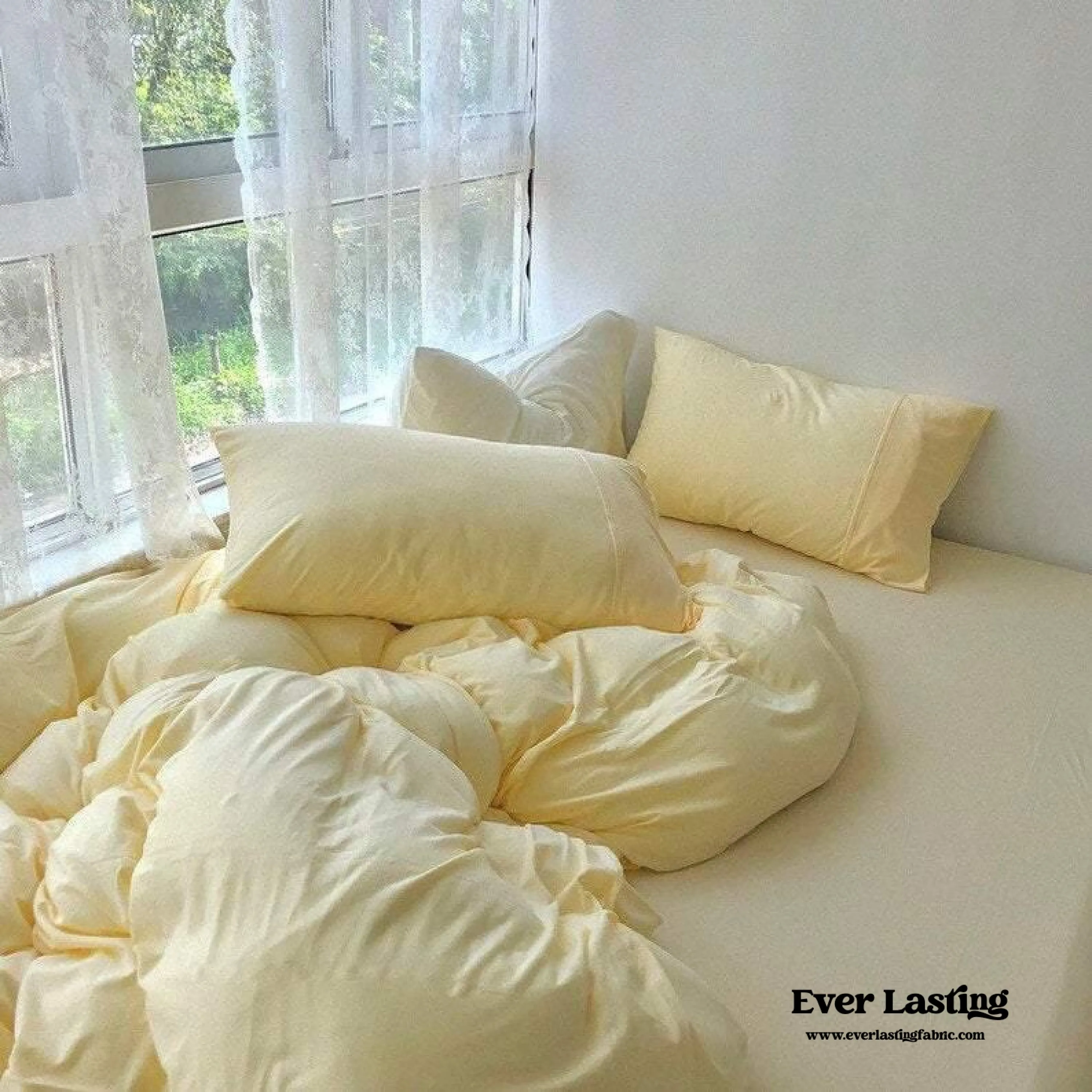 Custard Yellow Bedding Set