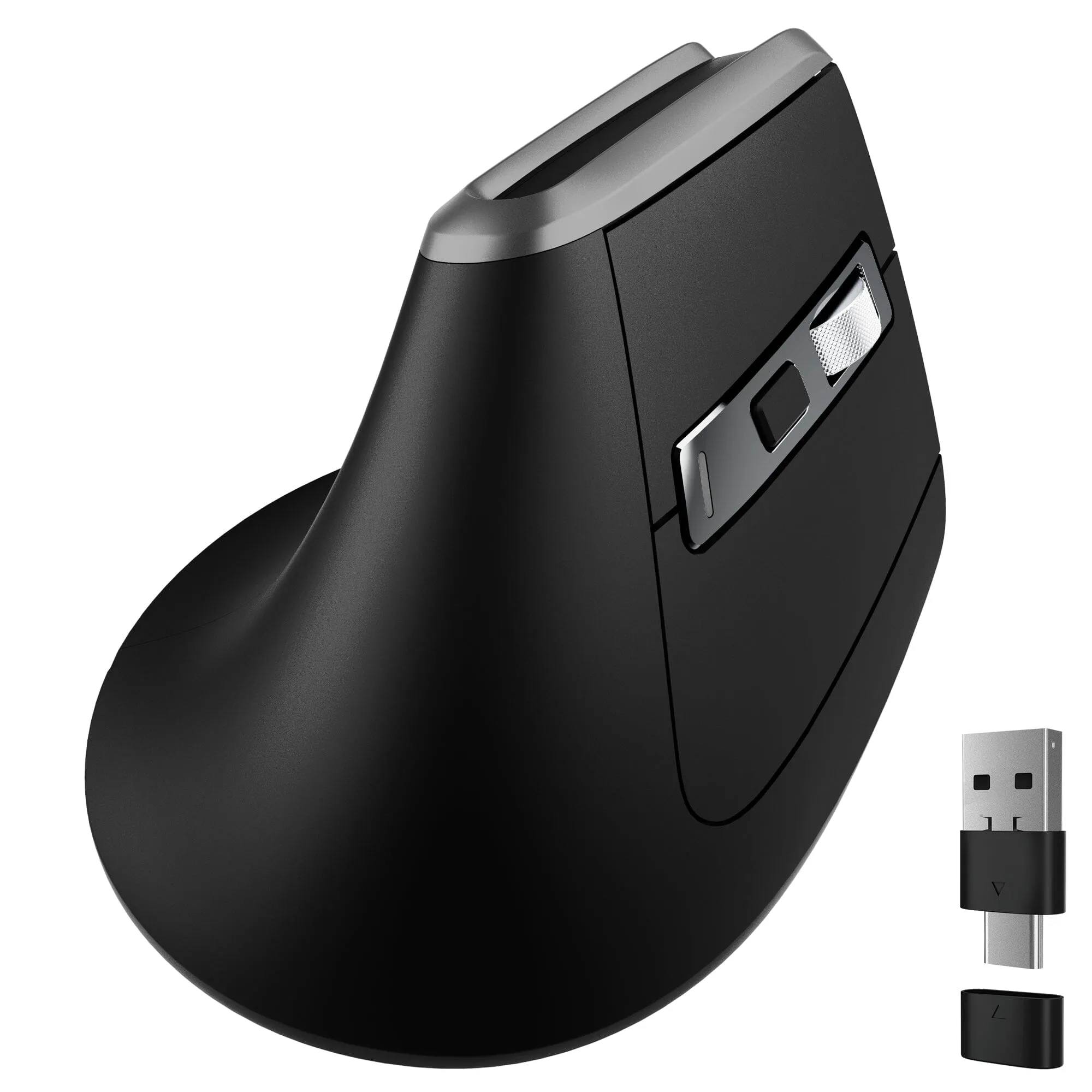 Delton S20 Ergonomic Vertical Wireless Mouse Bluetooth Wireless Dongle