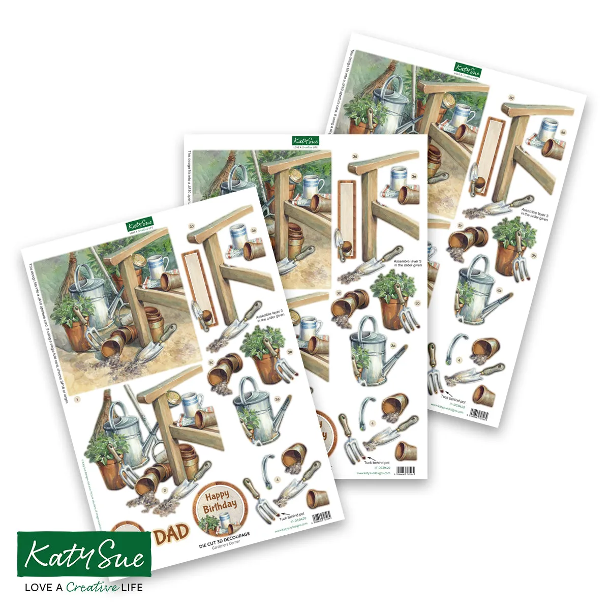 Die Cut Decoupage – Country Garden (pack of 12)