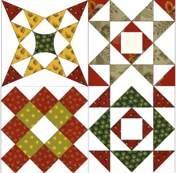 Ella Maria Deacon Quilt Block of the Month - Complete Pattern