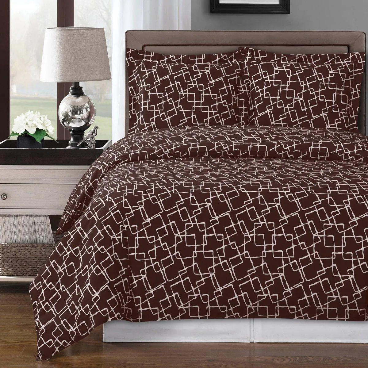 Eva Combed Cotton Duvet Cover Set