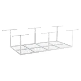 GearLoft 48 in. W x 23 in. - 37 in. H x 96 in. L Overhead Garage Storage Rack in Hammered White