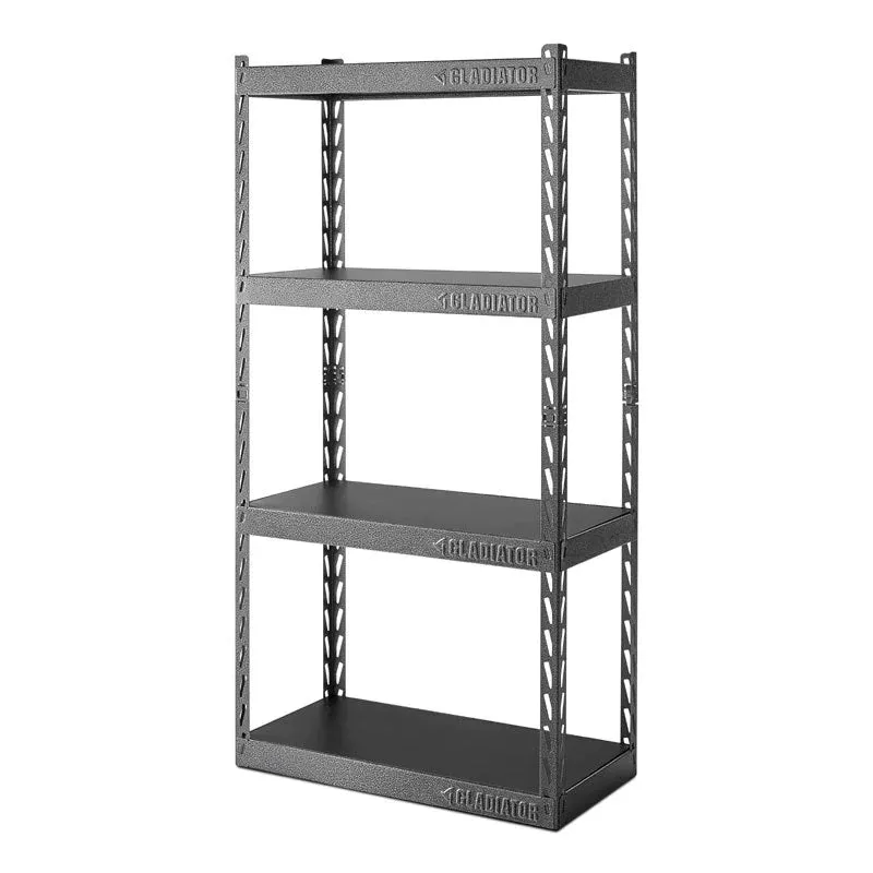 GLADIATOR 30" WIDE EZ CONNECT RACK W/FOUR 15" DEEP SHELVES