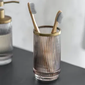 Glass Adelphi Toothbrush Holder