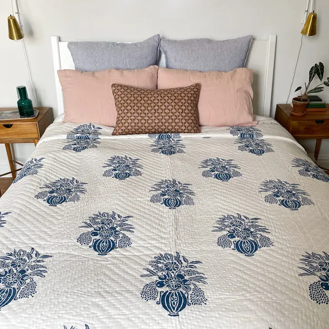 Guldasta Blue Quilt