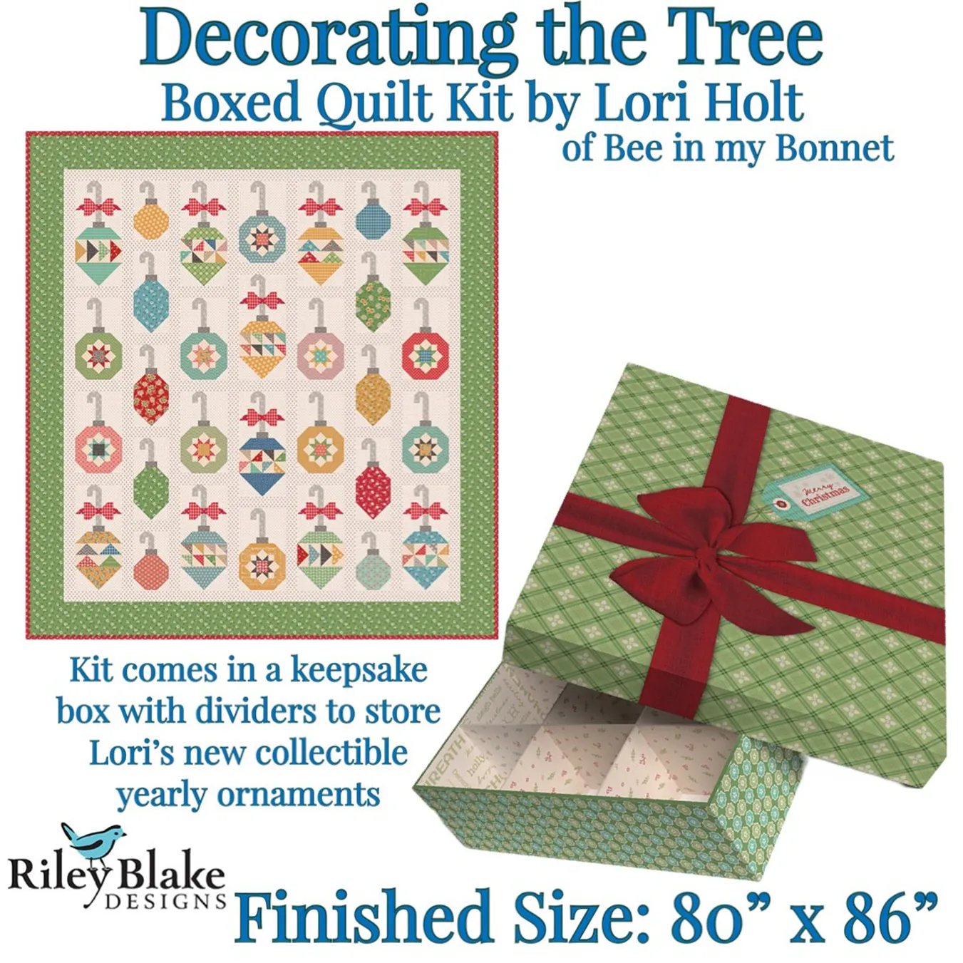 Home Town Holiday Decorating the Tree Quilt Kit