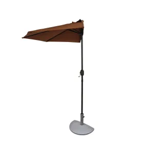 Lanai 9-ft Half Umbrella in Polyester