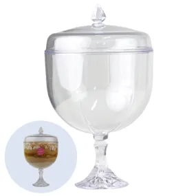 Large Dessert Plastic Sapphire Cup (1.25L Capacity)