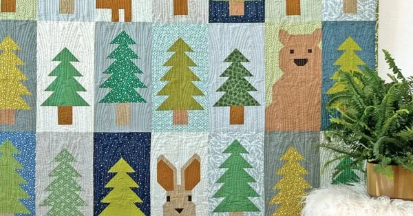 Lookout - Tree and Animal Sampler Quilt Pattern