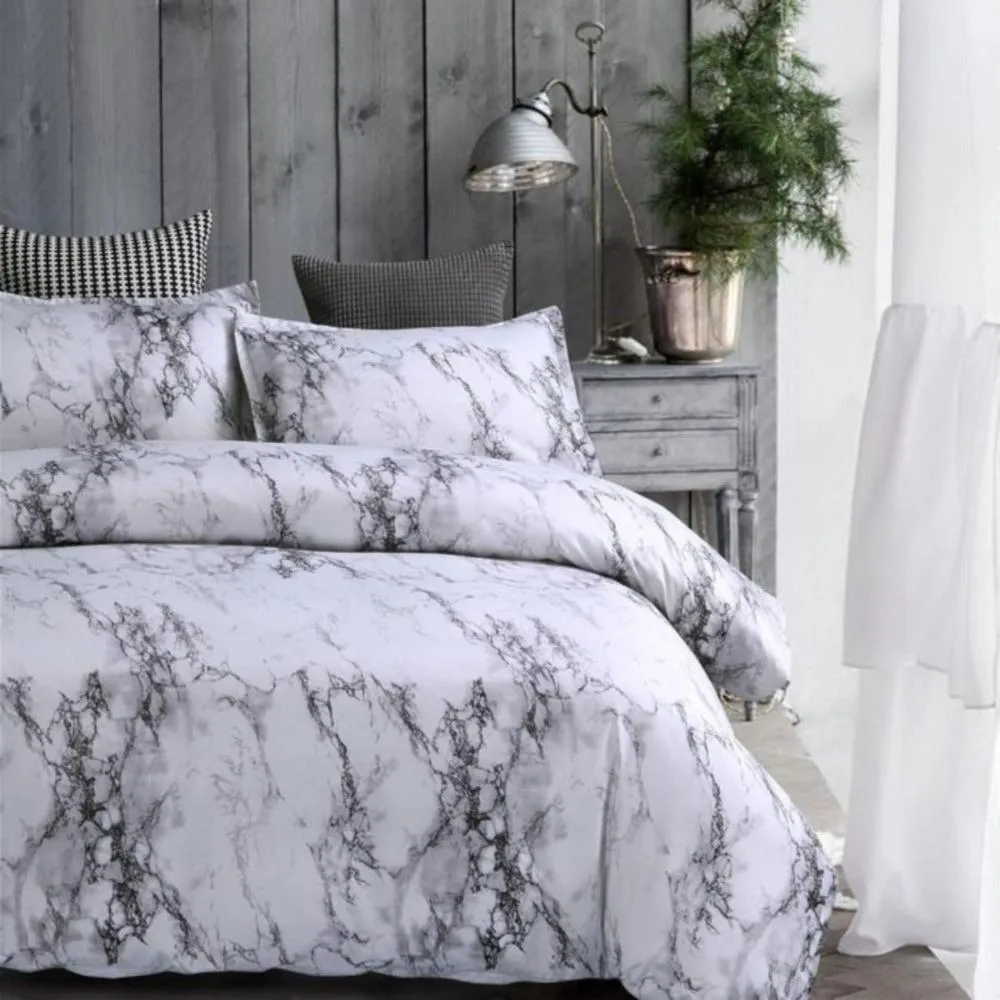 Marble Duvet Bedding Set