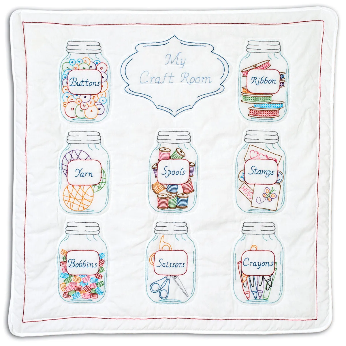 Mason Jars Wall Quilt Kit