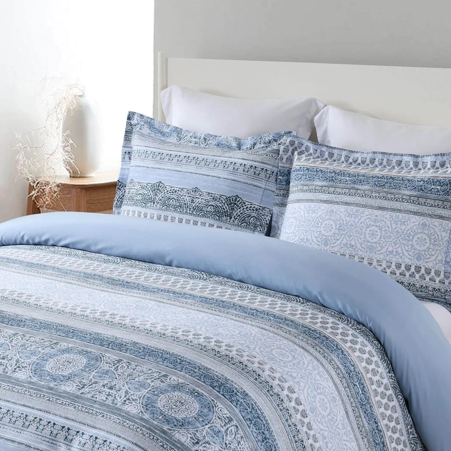 Medallion 100% Cotton Duvet Cover Set