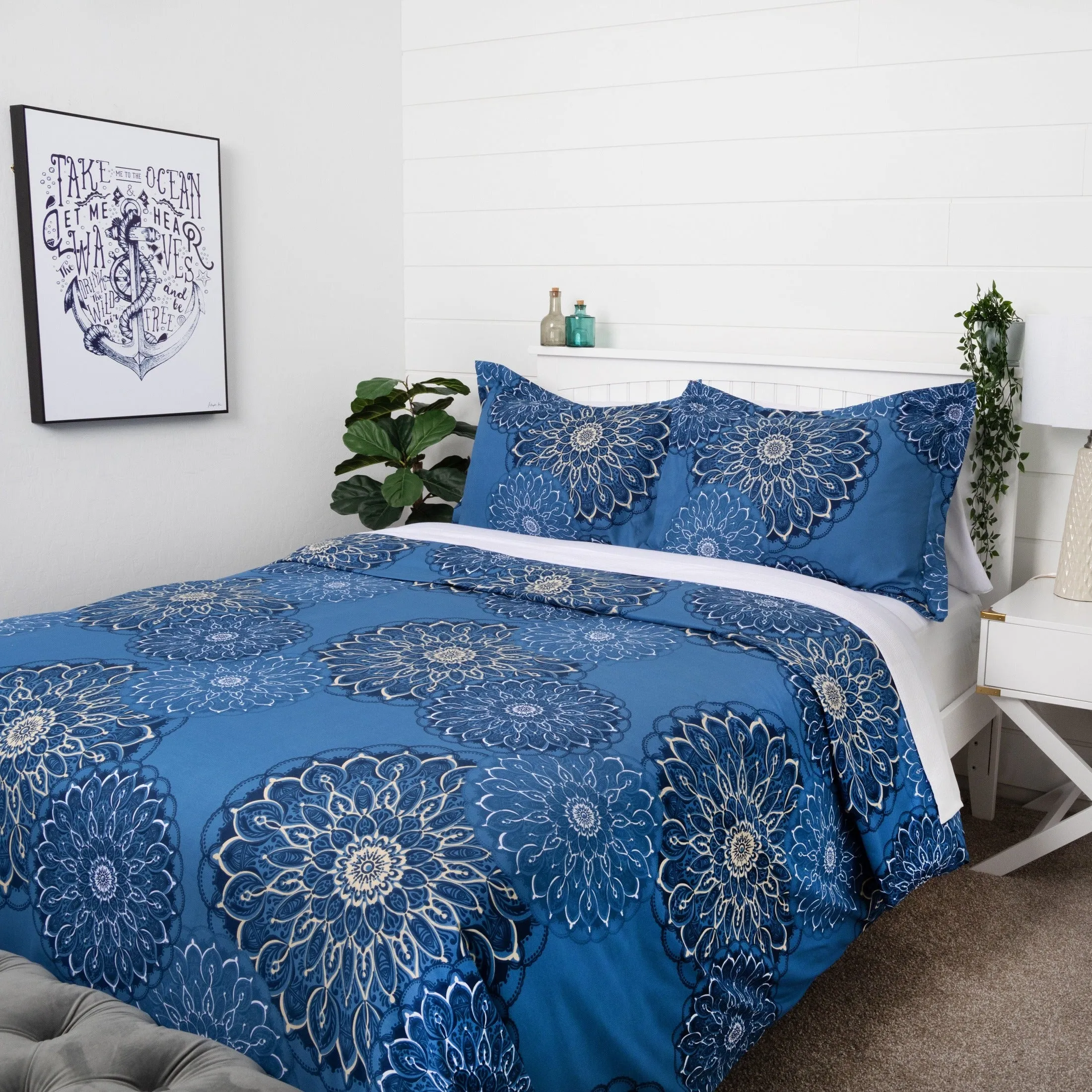 Midnight Floral Duvet Cover Set