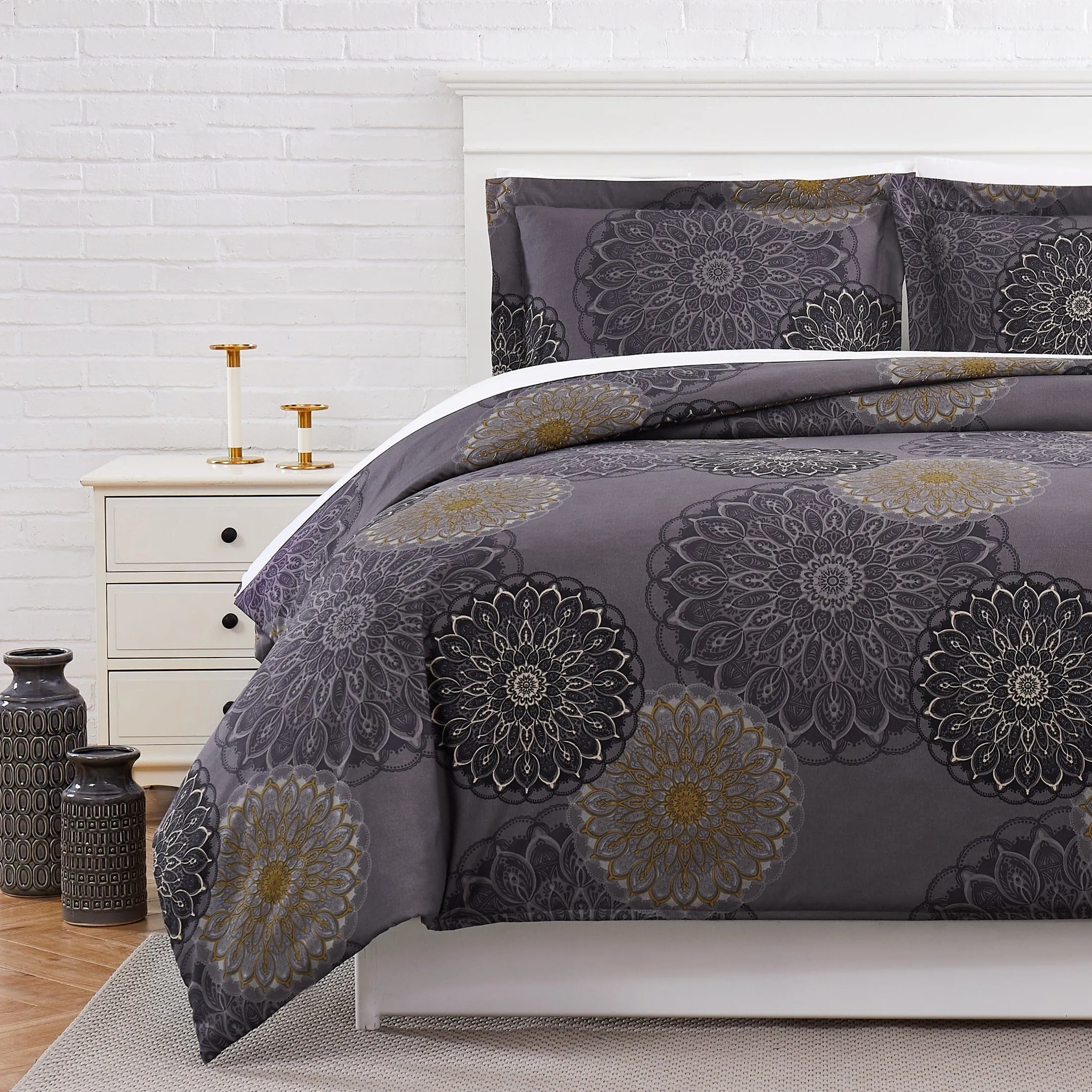 Midnight Floral Duvet Cover Set