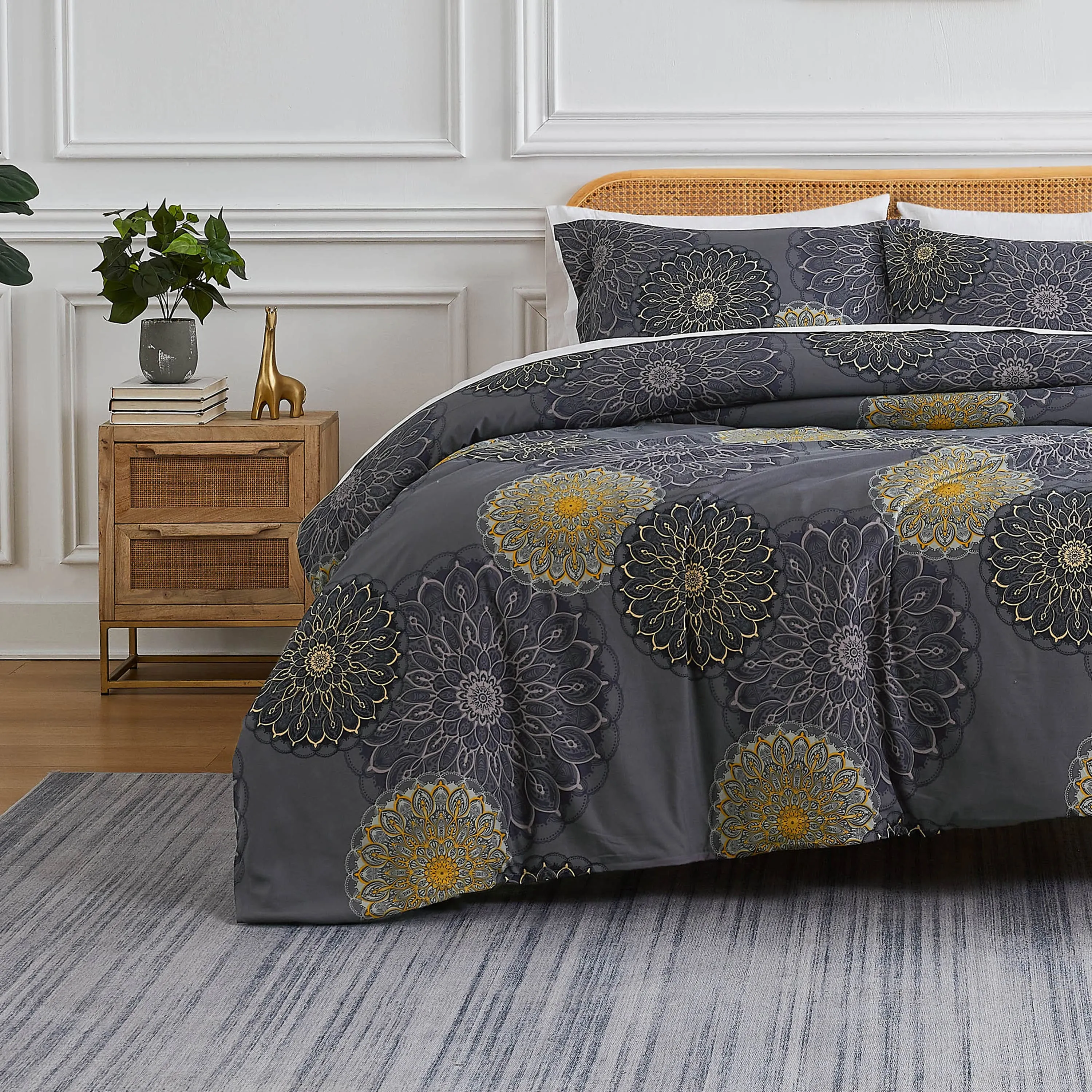 Midnight Floral Duvet Cover Set