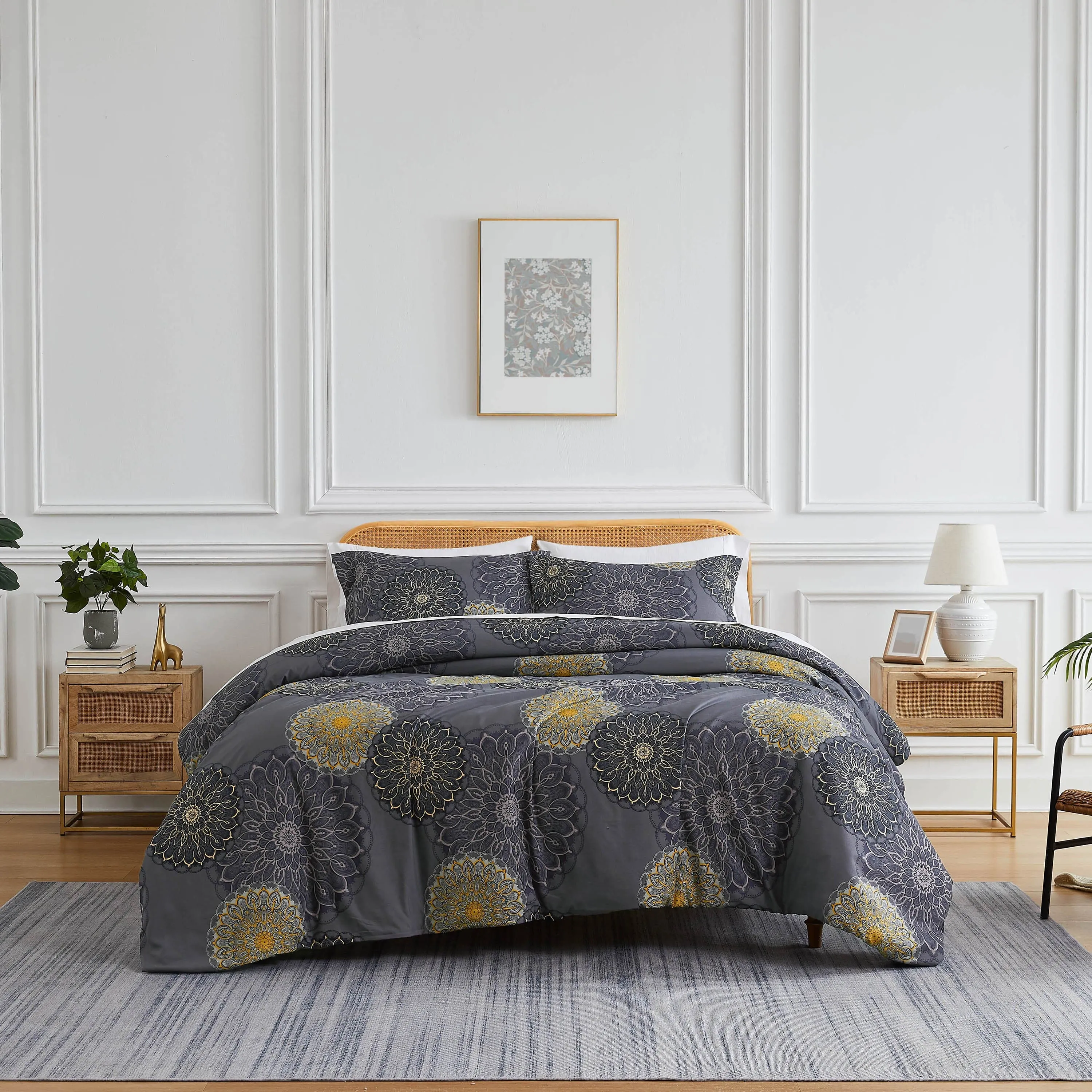 Midnight Floral Duvet Cover Set